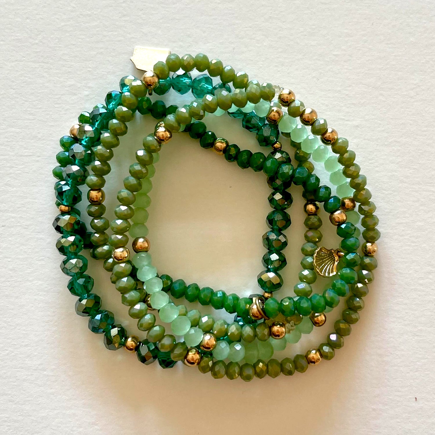 Crystal bracelets green
