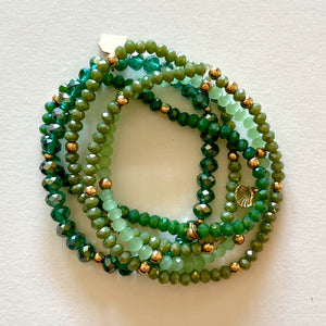 Crystal bracelets green