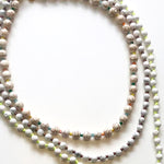 Load image into Gallery viewer, White japamala and crystal necklaces
