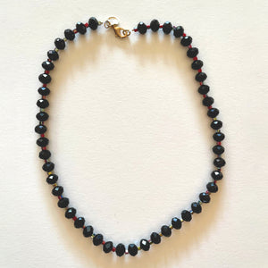 The black crystal necklace