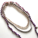 Load image into Gallery viewer, The purple, white and nature necklace
