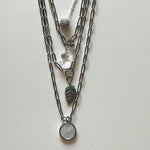 Load image into Gallery viewer, Saint Benedict and silver necklace
