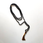 Load image into Gallery viewer, Black japamala and crystal necklaces
