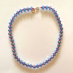 Load image into Gallery viewer, The blue and red crystals necklace
