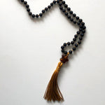 Load image into Gallery viewer, Black japamala and crystal necklaces
