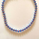 Load image into Gallery viewer, The blue and red crystals necklace

