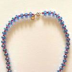 Load image into Gallery viewer, The blue and red crystals necklace
