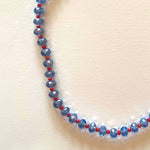 Load image into Gallery viewer, The blue and red crystals necklace
