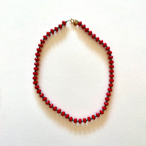The red crystal necklace