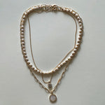 Load image into Gallery viewer, The white Saint Benedict and white necklace
