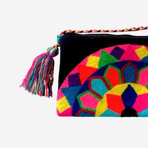 Wayuu clutch big -  black