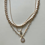 Load image into Gallery viewer, The white Saint Benedict and white necklace
