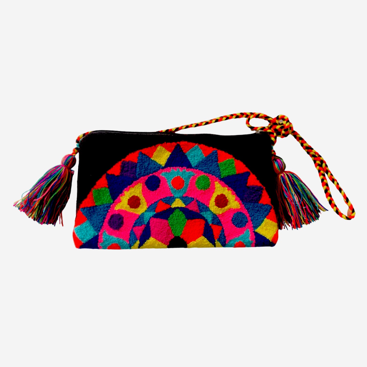Wayuu clutch big -  black