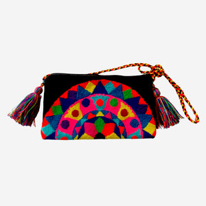 Wayuu clutch big -  black