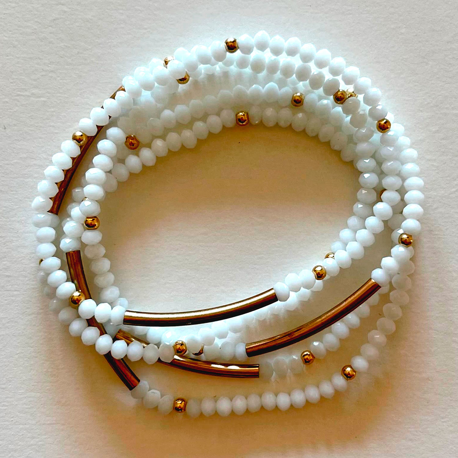 Crystal bracelets white