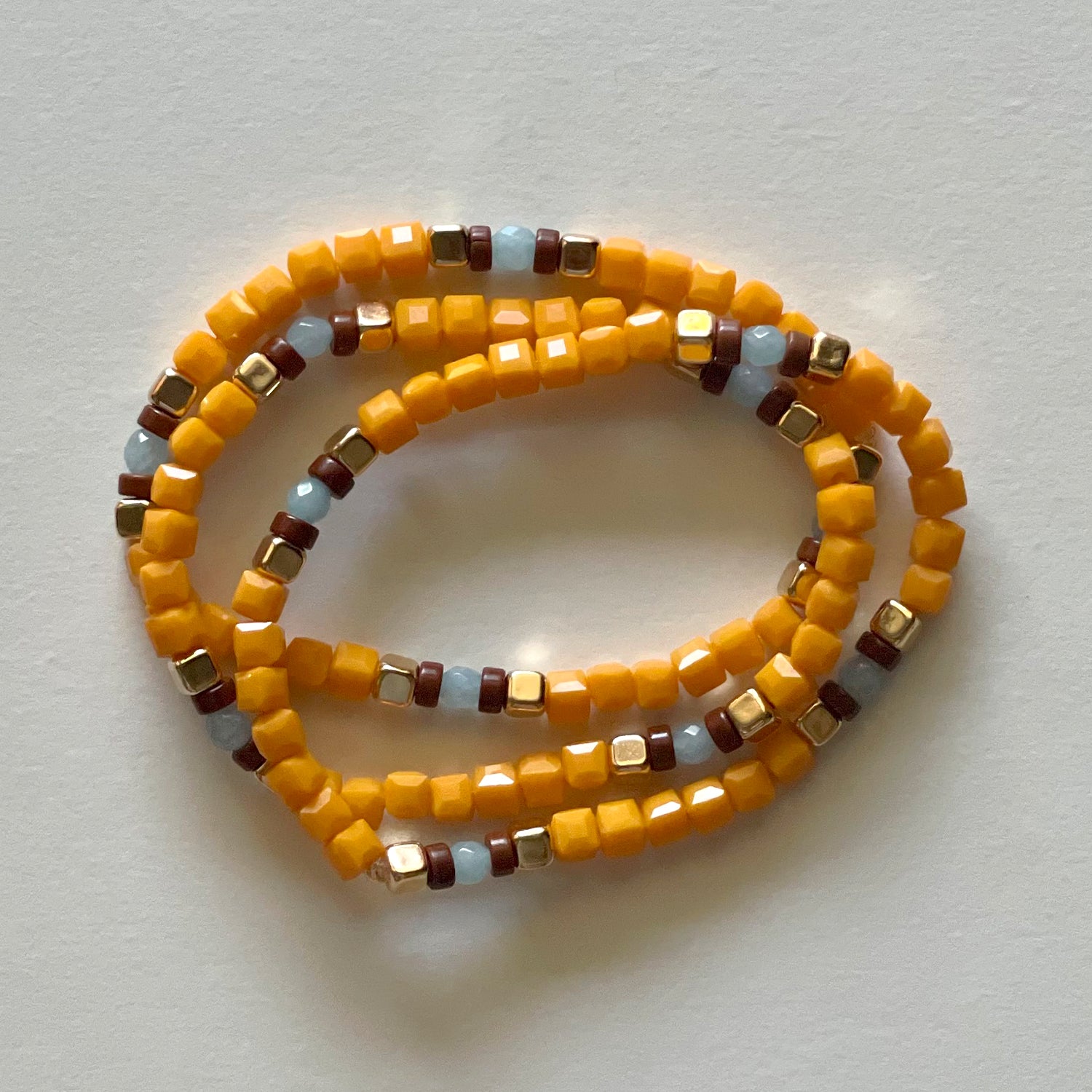 Crystal bracelets orange
