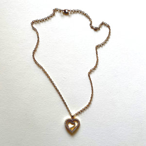 The double heart necklace