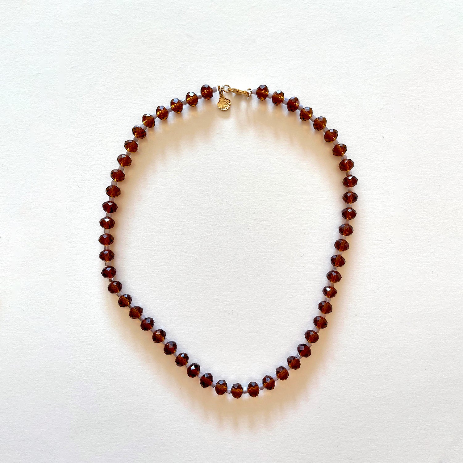 The brown crystal necklace