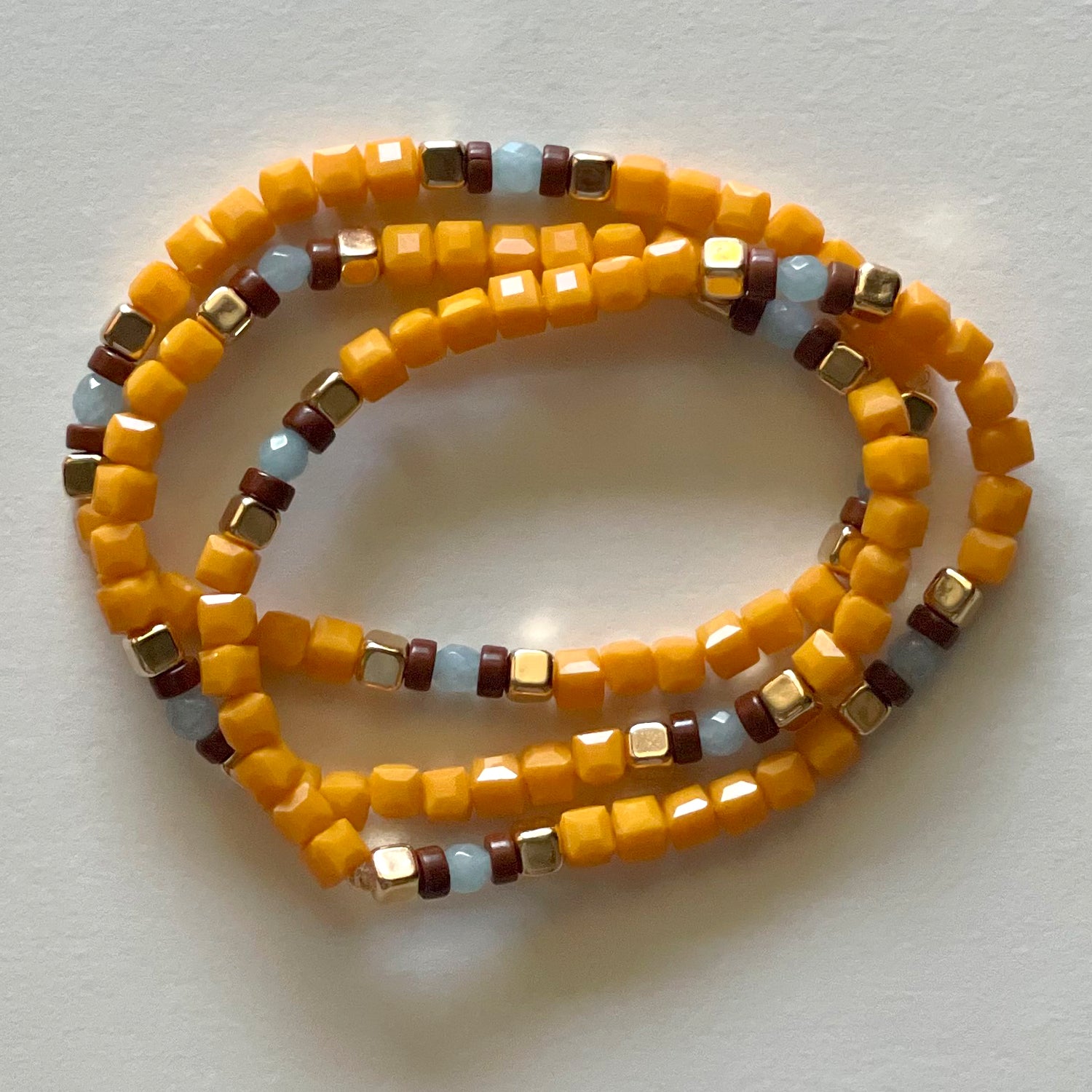 Crystal bracelets orange