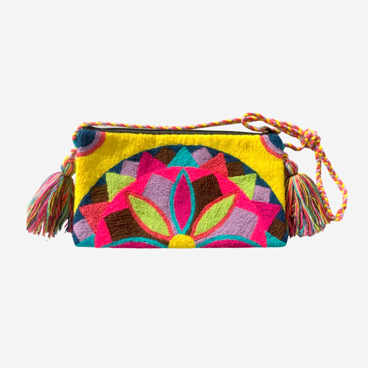 Wayuu clutch big -  yellow