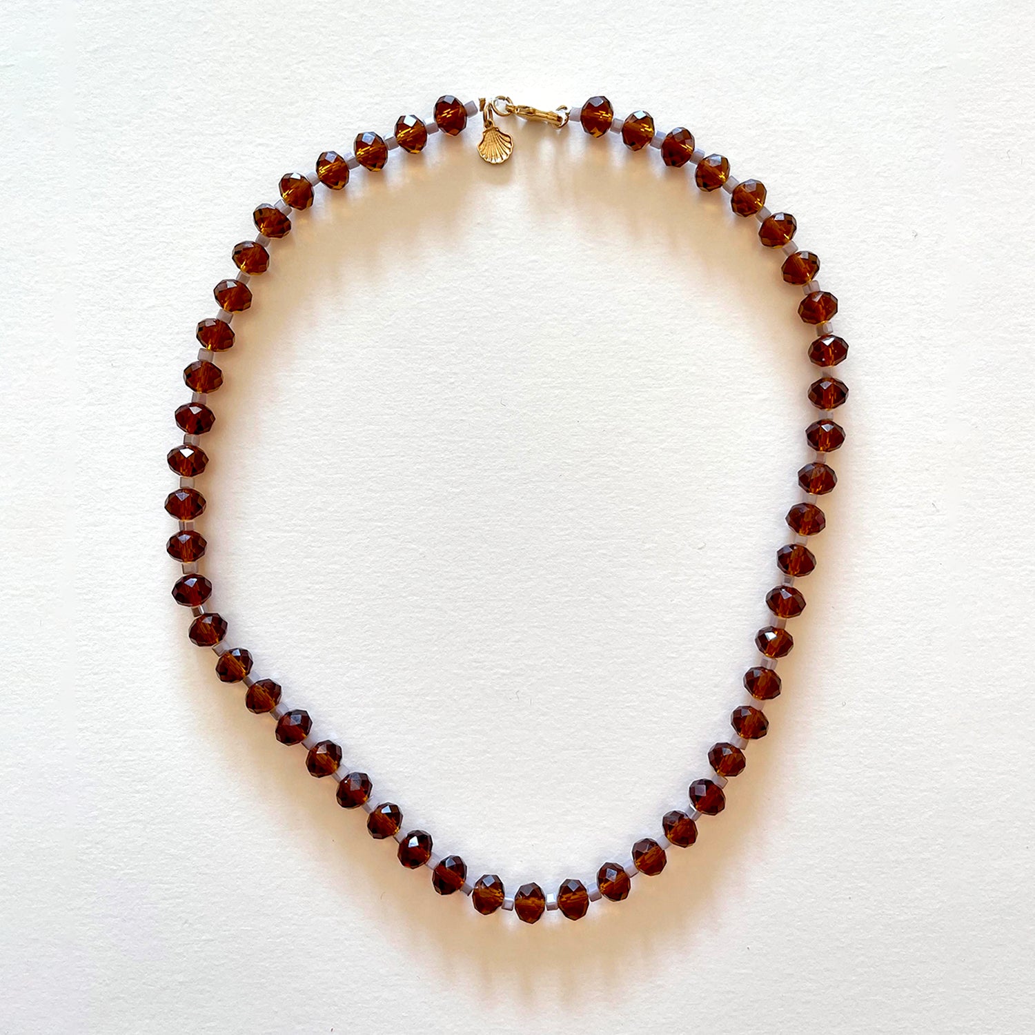 The brown crystal necklace