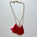 Load image into Gallery viewer, The pink fringes necklace
