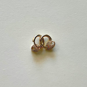 The golden little earrings