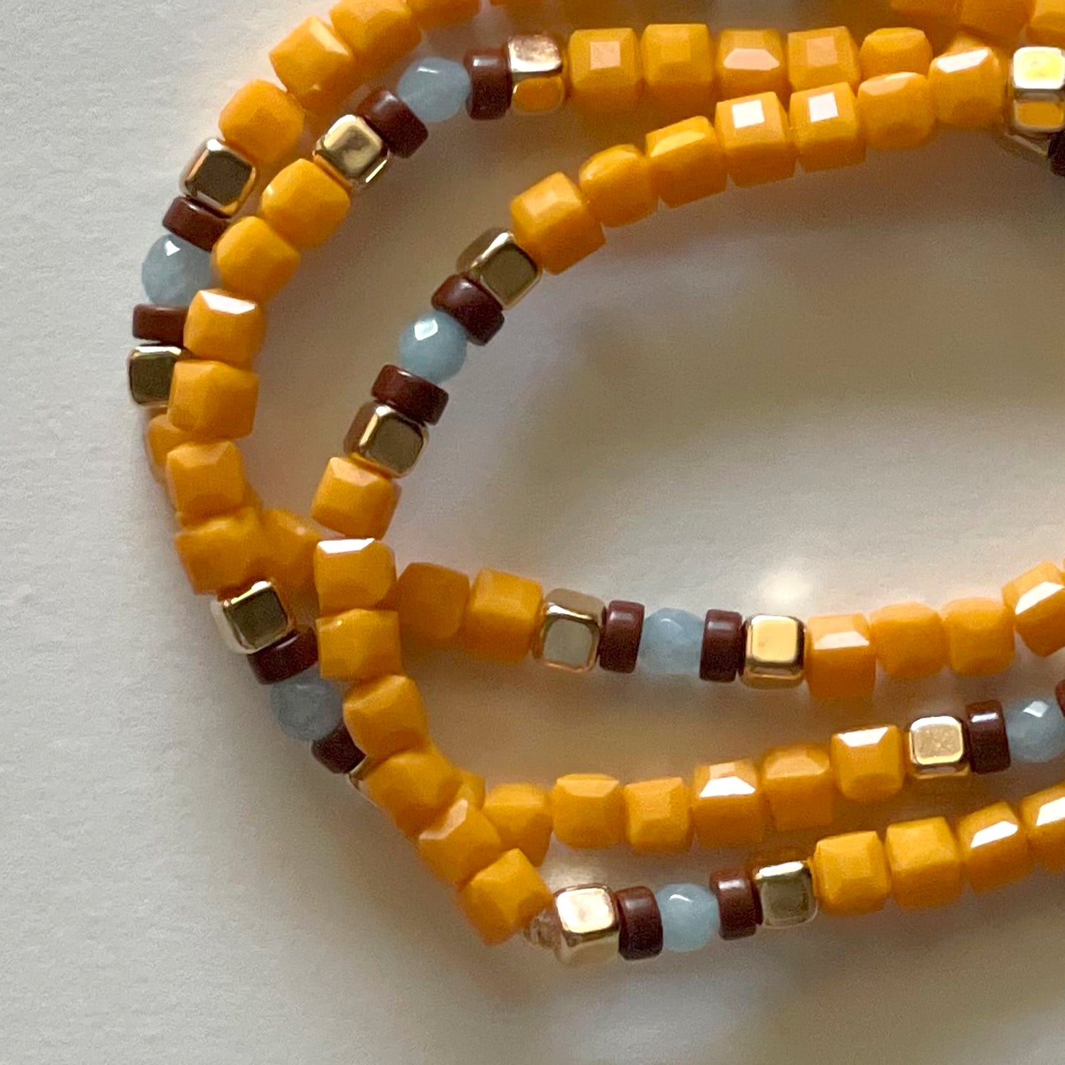 Crystal bracelets orange
