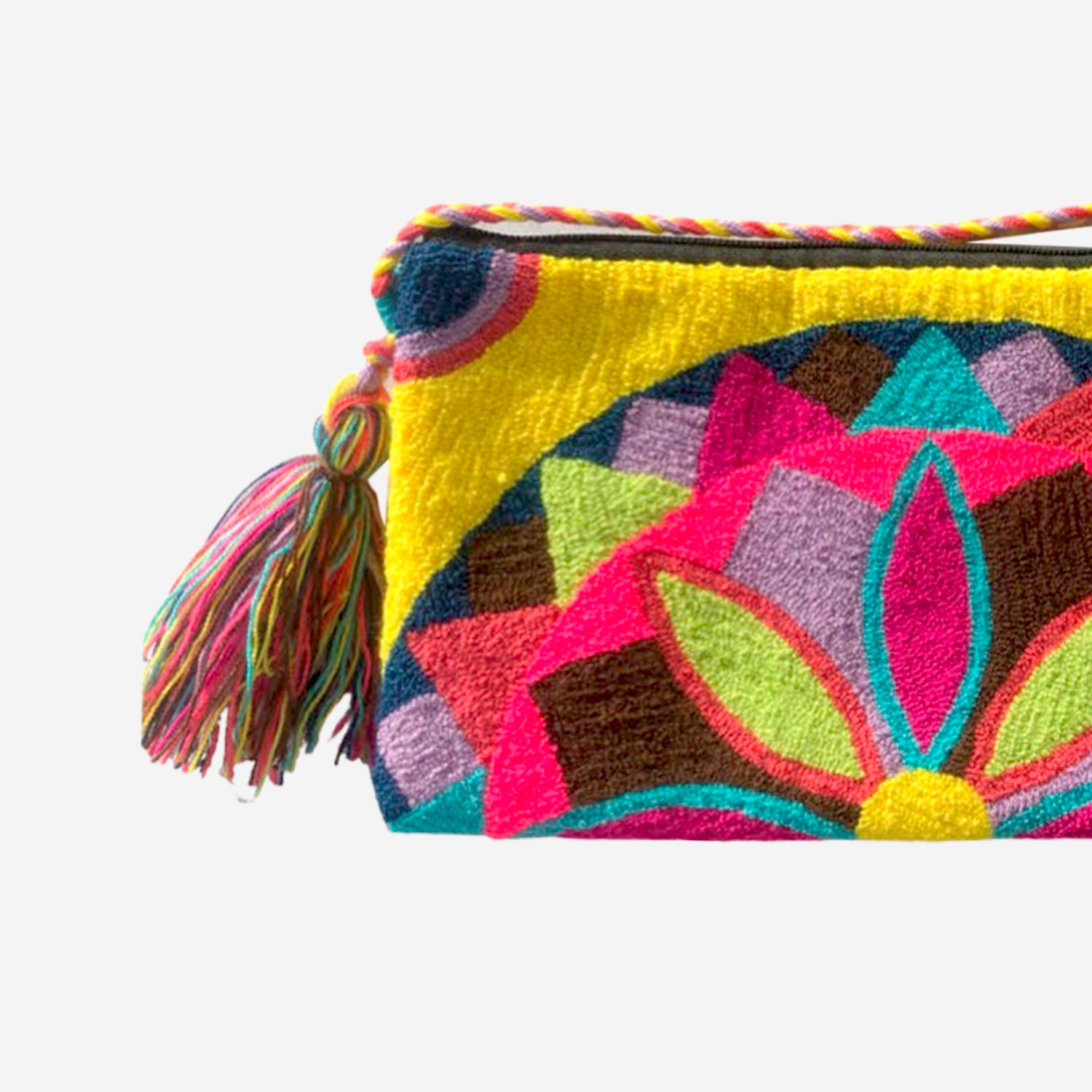 Wayuu clutch big -  yellow