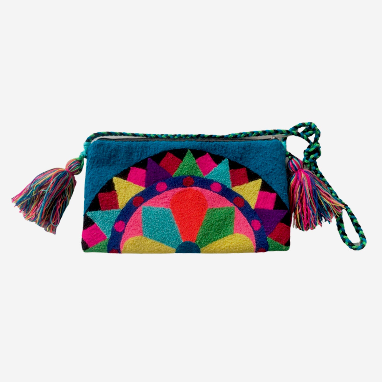 Wayuu clutch big -  blue