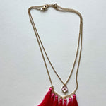 Load image into Gallery viewer, The pink fringes necklace
