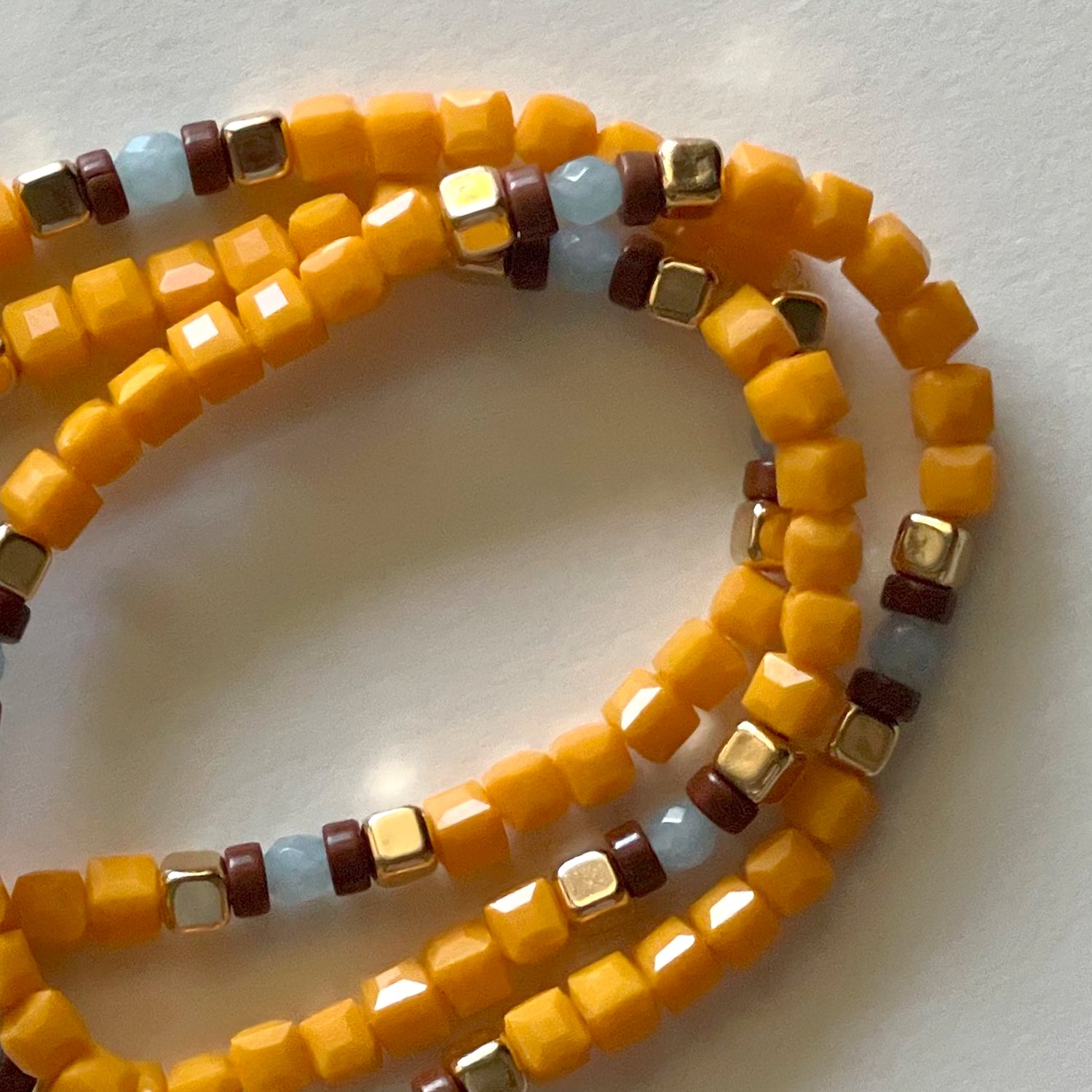 Crystal bracelets orange