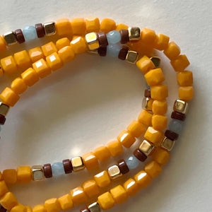 Crystal bracelets orange