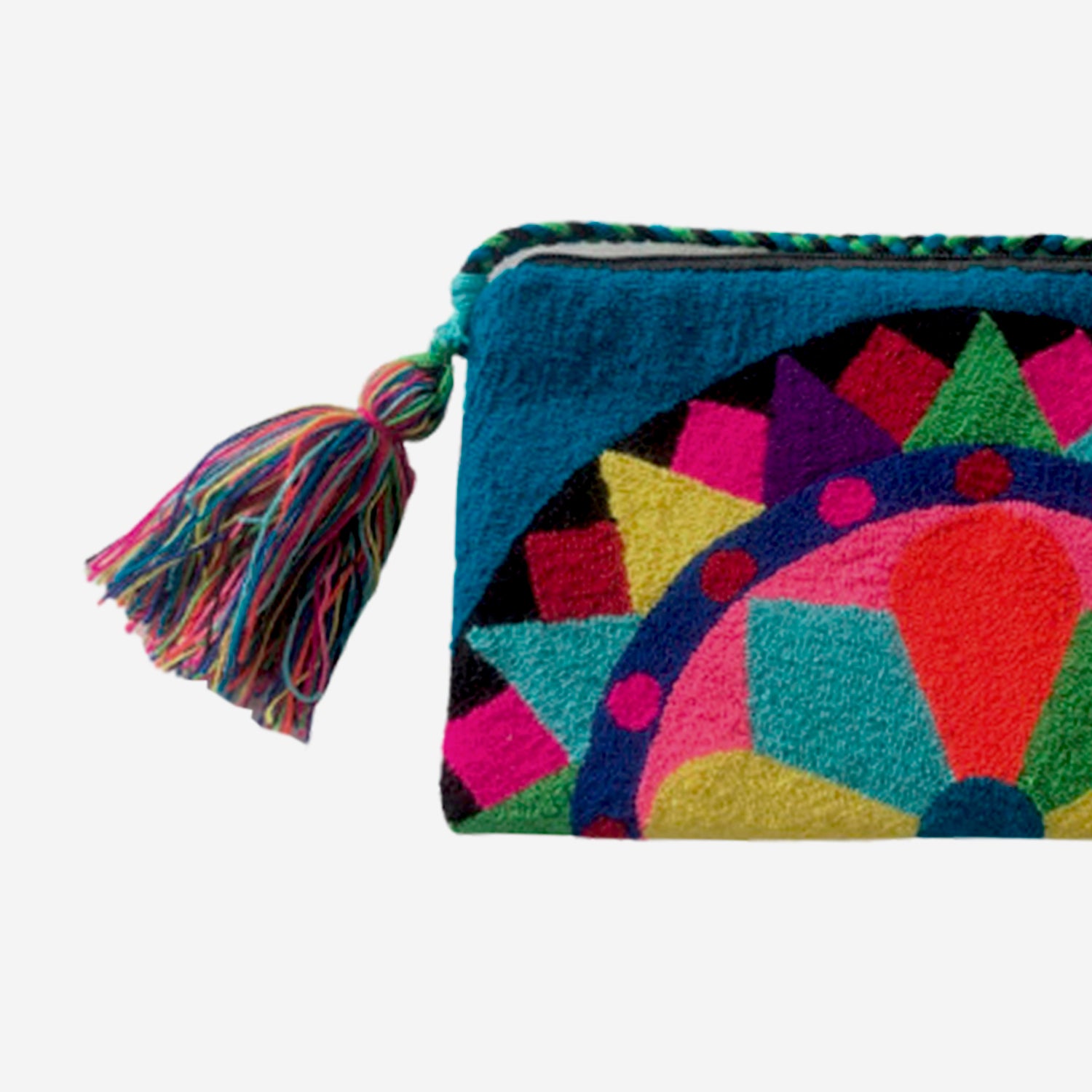 Wayuu clutch big -  blue