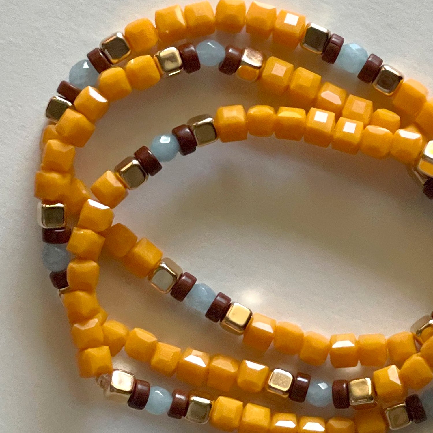 Crystal bracelets orange