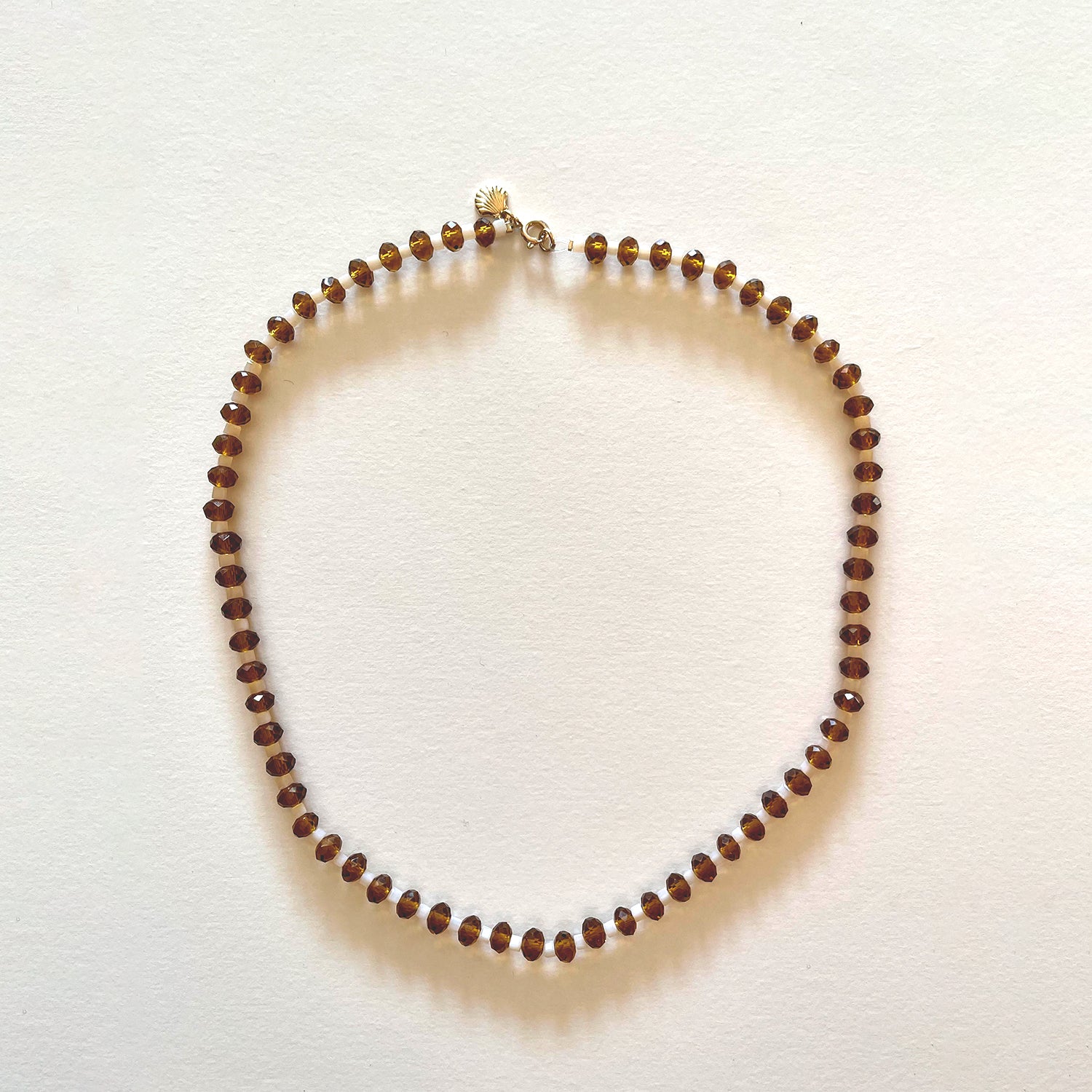 The coffee crystal necklace