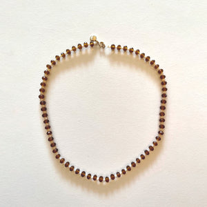 The coffee crystal necklace