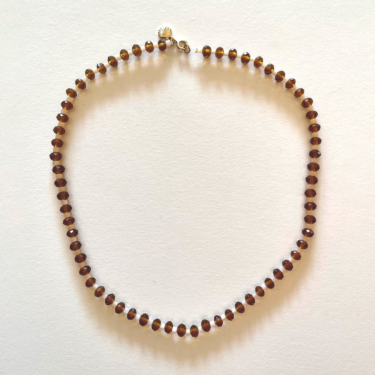 The coffee crystal necklace