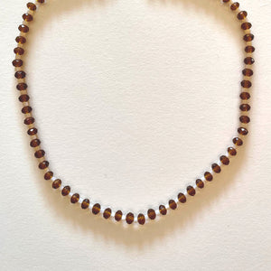 The coffee crystal necklace