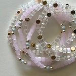 Load image into Gallery viewer, Crystal bracelets white and pink
