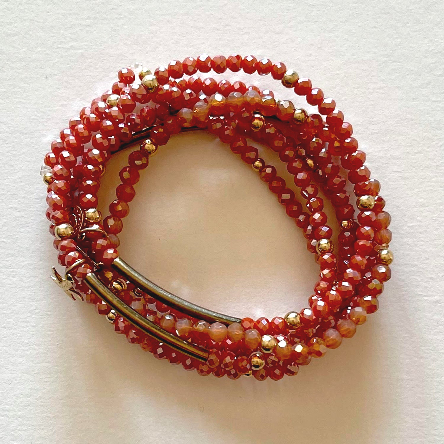 Crystal bracelets pink
