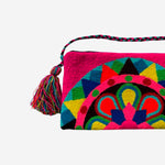 Load image into Gallery viewer, Wayuu clutch big -  pink
