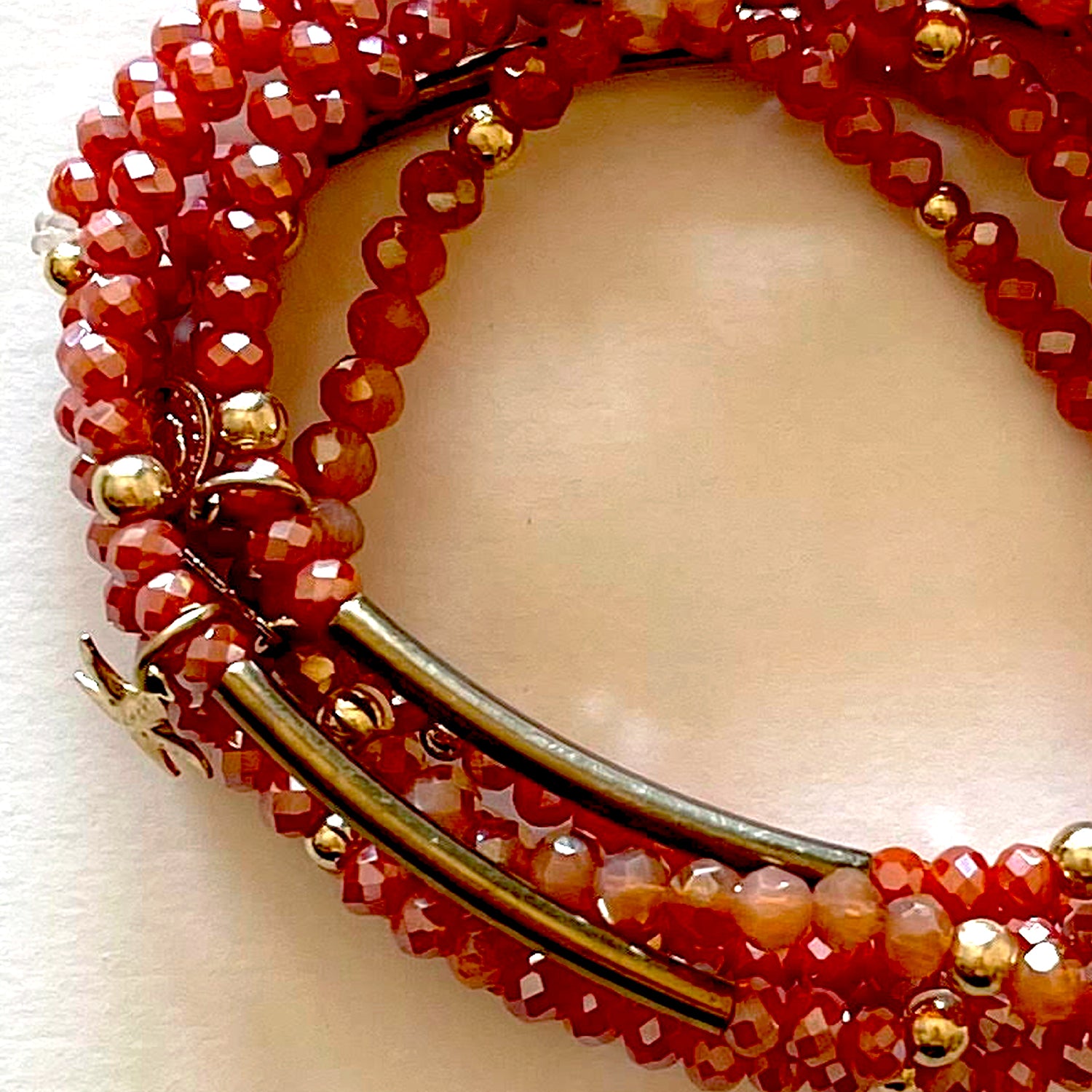 Crystal bracelets pink