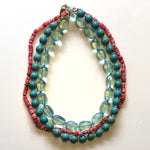 Load image into Gallery viewer, Turquoise crystal necklace with coral and turquoise partners
