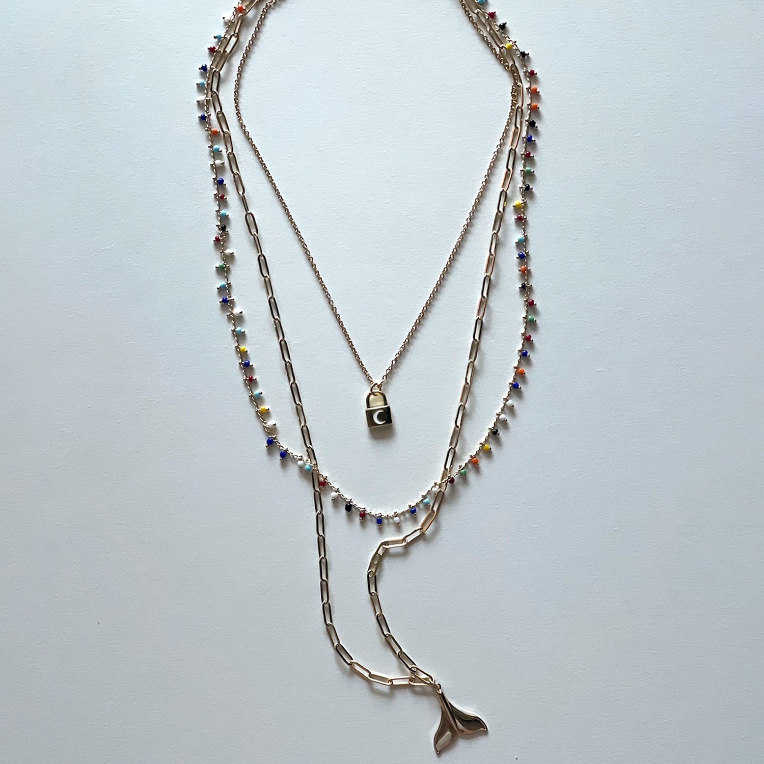 The mermaid tail necklace