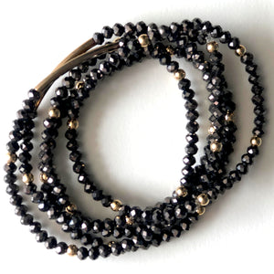 Crystal bracelets black