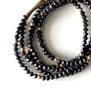 Crystal bracelets black