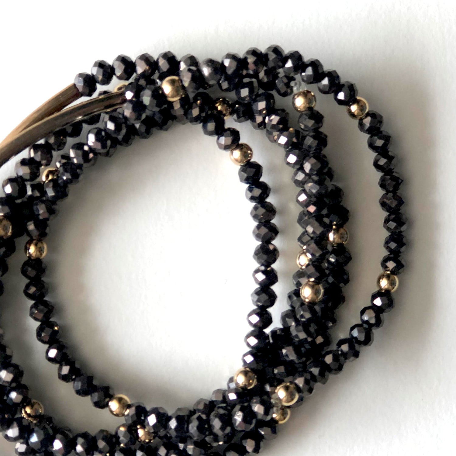 Crystal bracelets black