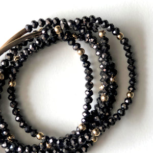 Crystal bracelets black
