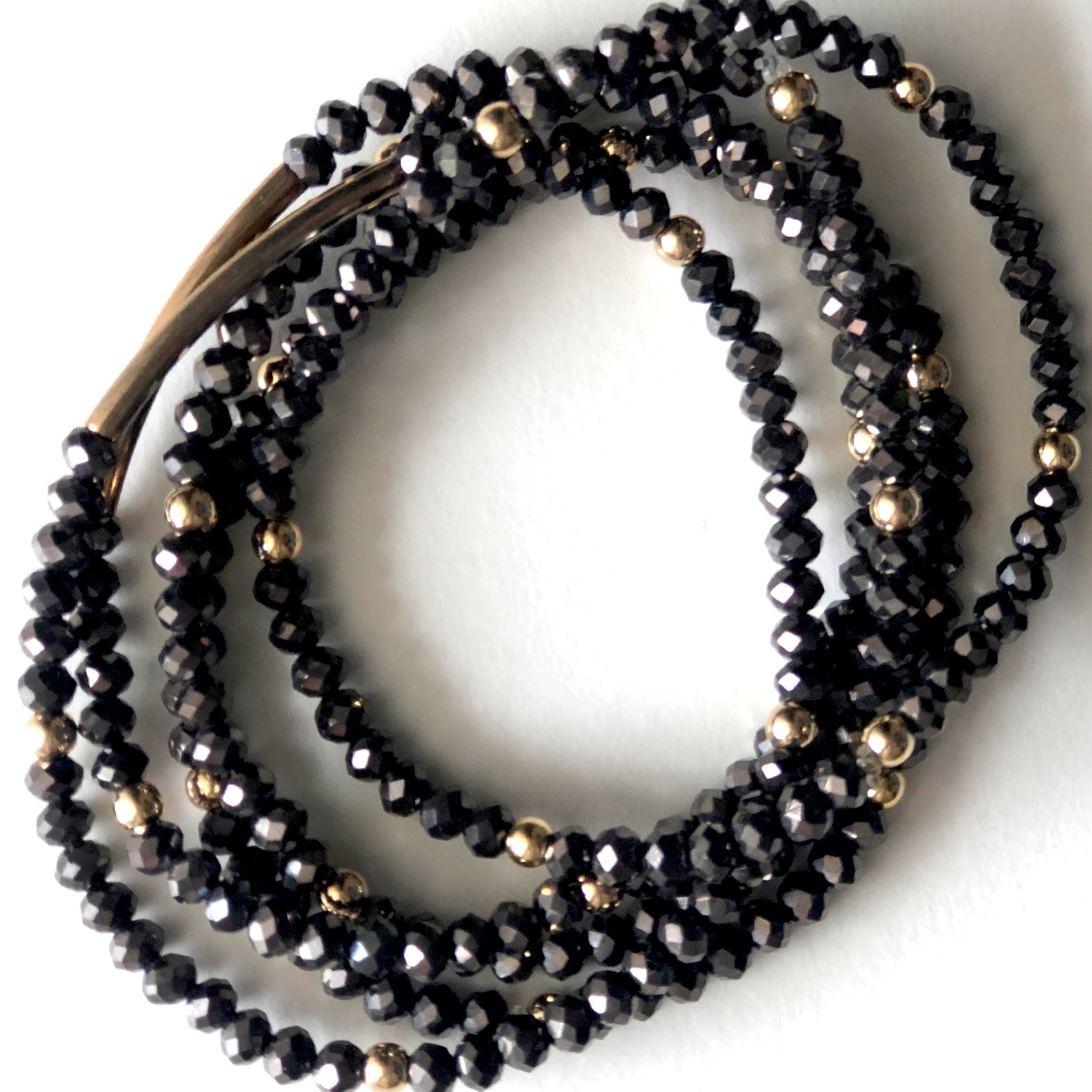 Crystal bracelets black